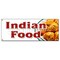 Signmission INDIAN FOOD BANNER SIGN curries curry tandoori naan cuisine lassi vegan B-Indian Food - alternate 1